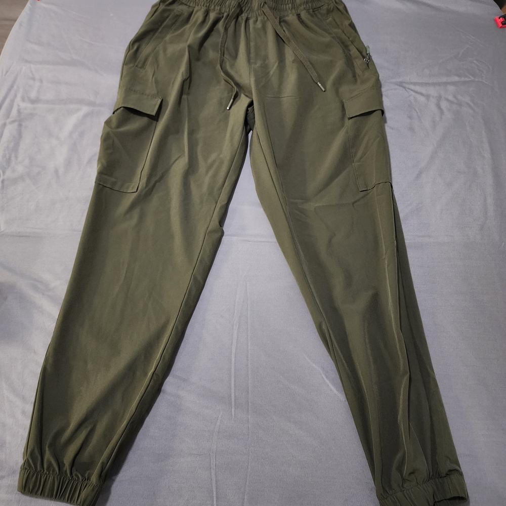 Womens Olive Cargo Pants